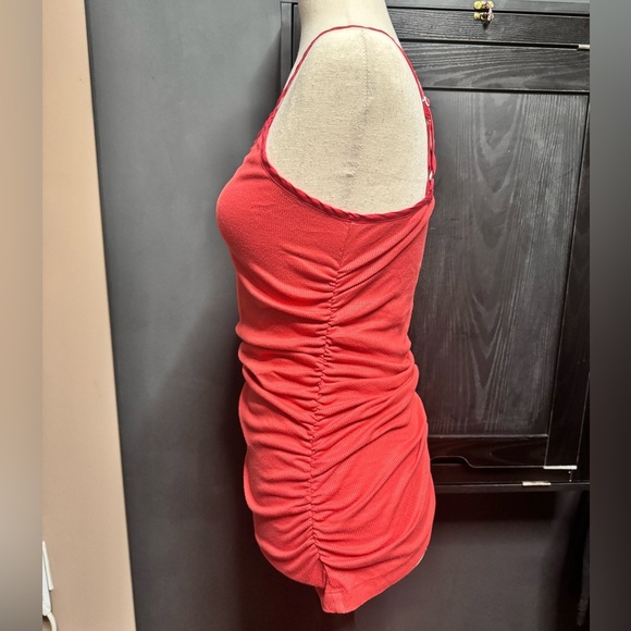7 for all mankind red side rouge tank top - Picture 2 of 9